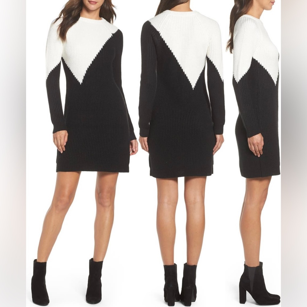Vince Camuto Colorblock Sweater Dress